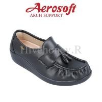 ราคา NW9091 รองเท้าพยาบาล รองเท้าคัชชู เพื่อสุขภาพ aerosoft arch support แอโร่ซอฟ (12491277911)