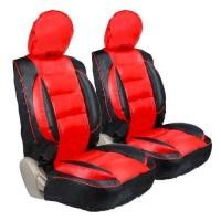 ราคา K RUBBER ชุดหุ้มเบาะรถยนต์แบบสวมทับ ขนาดFree Size ชุดคู่หน้า สีดำ แดง (1808952)