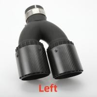 ราคา 1PCS Akrapovic Matte Carbon Fiber Exhaust Tip Black Dual Pipe OD 89 101mm (20811280709)