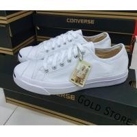 ราคา รองเท้าConversse Jack Purcell สีขาว พร้อมกล่อง ใส่ได้ทั้ง ช ญ ใส่สบายเนื้อผ้าลอยเย็บละเอียด ดีแน่นอน100 (21513342528)