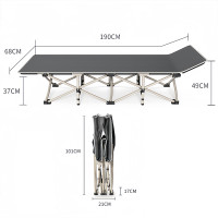 ราคา HANGDIAN จัดส่งฟรี เตียงพับเตียงอาหารกลางวันเตียงนอนพักผ่อนคนเดียวเก้าอี้เลานจ์สำนักงานเตียงคนเดียวเตียงเรียบง่ายเตียงเดินขบวนโรงพยาบาลแบบพกพา (21692828003)