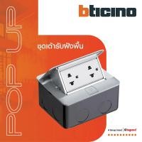 ราคา Bticino ชุดเต้ารับฝังพื้นอลูมิเนียม รุ่น 150630NA