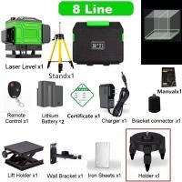 ราคา ฟรี 1 2Mรวมขาตั้ง 2แบตเตอรี่ ระดับเลเซอร์ เลเซอร์ 4D เลเซอร์ เคสกันกระแทกอย่างดี 8 12 16 เส้น ระดับเลเซอร์ติดผนัง 360 360 องศา ระดับติดผนัง ระดับเลเซอร์กากบาทแนวตั้ง remote control เครื่องวัดระดับเลเ 