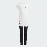 ราคา adidas ไลฟ์สไตล์ ชุดกระโปรงเสื้อยืดและกางเกง adidas Originals x Hello Kitty เด็ก สีขาว II0853 (21454085306)