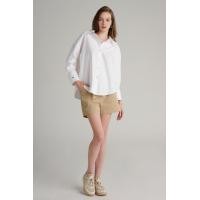 ราคา Mc jeans เสื้อเชิ้ตผู้หญิง ทรงโอเวอร์ไซส์ แขนยาว สีขาว MWLZ197 (21563912443)