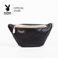 ราคา Playboy กระเป๋าคาดอกคาดเอวผู้หญิง รุ่นST BS241PB102 ดีไซน์คาดอกคาดเอวตัดต่อหนังแนวโค้ง มี 2 สี สีดำและสีชมพู (21448444536)