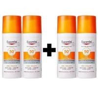 ราคา ของแท้100 Eucerin Sun Protection Oil Control Gel Crème SPF50 50ml XIMEILAIครีมกันแดด หลอดม่วง SPF 35 40ml (21426361551)