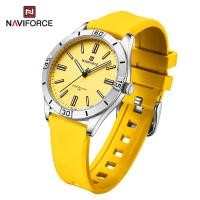 ราคา NAVIFORCE นาฬิกาสำหรับผู้หญิงกีฬาลำลองนาฬิกาข้อมือผู้หญิงกันน้ำนาฬิกาควอตซ์ Tali Jam Tangan Karet แฟชั่น2023ดีไซน์ใหม่ (21344863763)
