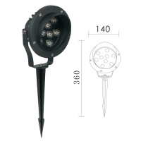 ราคา ไฟปักสวนไฟส่องต้นไม้ LED สินค้ามีมาตรฐาน มอก กันน้ำกันฝนงานสเปค โครงสร้างอลูมิเนียมหนาทนแดดต่อไฟ 220v (20665934912)
