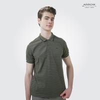 ราคา ARROW เสื้อโปโล ทรง Smart fit สีเขียว ลายริ้ว รหัส MPCM211 (21405985778)