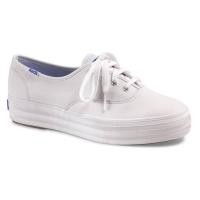 ราคา รองเท้าหนังเคดส์keds TRIPLE LEATHER WHITE ขนาดส้น3cm (1111028597)