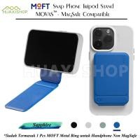 ราคา MOFT Magsafe Phone Tripod Stand Stain Resistant MOVAS Leather Angle Adjustment Strong Magnets Tripod for iPhone 12 13 14 15 (21425974309)