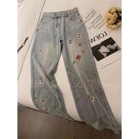 ราคา ปักลายดอกไม้ ฉบับภาษาเกาหลีของการออกแบบขั้นสูงกางเกงยีนส์ขาบานพิมพ์ลายอุตสาหกรรมหนักกางเกงขาสั้นตรงแนวสตรีททั่วไปสำหรับผู้ชายและผู้หญิงฤดูร้อน (21633151574)