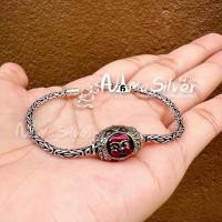 ราคา สร้อยข้อมือลูกสะกดตาพรานบุญ นะโม สร้อยข้อมือเงิน925 (16975079072)