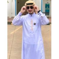 ราคา เสื้อโต๊ปสีขาว ชุดโต๊ปชาย ชุดมุสลิมชาย โต๊ปสีขาว (15890929776)