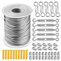 ราคา MHKP 30M Steel PVC Coated Flexible Wire Rope Soft Cable Transparent Stainless Steel Clothesline Diameter 2mm Kit (21473615080)