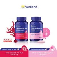 ราคา WELLANE Set Aura Skin l Astaxanthin 6 mg x Lumené Gluta 800 mg (21689723089)