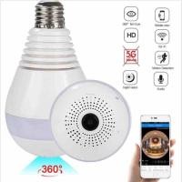 ราคา Light Bulb Camera Wireless Camera Wifi 1080P Panoramic FishEye Home Camera 360 Degree Night Vision Video Camera (21498848404)
