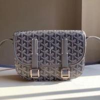 ราคา 2023 New goyard Goya messenger bag single buckle dog tooth first layer cowhide printed single shoulder mens and womens crossbody bag (20905157432)