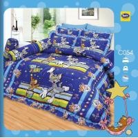 ราคา Satin x Tom Jerry ทอม แอนด์ เจอรี่ย์ ผ้าปูที่นอน รวม ผ้านวม ขนาด 3 5 5 6 ฟุต (18823360154)