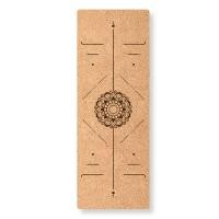 ราคา 61cm Width 5mm Thickness Eco Friendly Natural Cork TPE Yoga Mat Rugs Customized Pattern Available (14194500161)