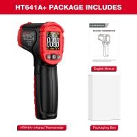 ราคา จัดส่งฟรี HT641 เครื่องวัดอุณหภูมิอินฟราเรด Non Contact Laser Thermometer เลเซอร์เครื่องมือพื้นผิวอินฟราเรดสำหรับเตาอบพิซซ่า (19472248917)