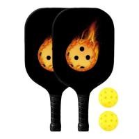 ราคา Graphite Pickleball Paddle Lightweight Pickleball Set with 2 Balls Honeycomb Core Fiberglass Face Comfort Grip Pickleball Rackets best service (18784436184)