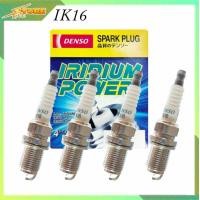 ราคา หัวเทียน DENSO IK16 IRIDIUM อิริเดียม 1ชุด4หัว อิริเดียม เดนโซ่ สินค้าแท้ 100 หัวเทียน วีออส อัลตีส และอื่นๆ (9376782676)