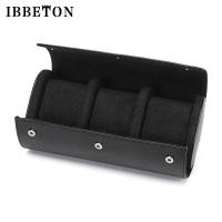 ราคา IBBETON Luxury 3 Slot Watch Roll Travel Case Portable Vintage Leather Watch Display Case Watch Storage Box Watch Organizers Of Men Gift Mens And Womens Watch Storage Box (20432405272)
