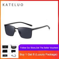 ราคา KATELUO แว่นกันแดดสำหรับขับขี่ตกปลากันแสงแดดทำจากสเตนเลส TR90แว่นกันแดดโพลาไรซ์ผ้าไนลอนแบบใหม่สำหรับผู้ชาย CP7111 (17248907466)