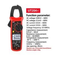 ราคา UNI T คลิปแอมป์ แคล้มป์มิเตอร์ มิเตอร์วัดไฟดิจิตอล Digital Clamp Meter UT203 UT204 UT202A UT202 400 600A Automatic Range True High Precision RMS Multimeter (21597835654)