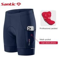 ราคา Santic กางเกงขาสั้นสำหรับปั่นจักรยานสำหรับผู้ชาย4D Coolmax เบาะกางเกงขาสั้นสำหรับไบค์ฤดูร้อนระบายอากาศกางเกงขี่จักรยาน MTB กางเกงขาสั้นผู้ชาย KM1C05136 (21511478360)