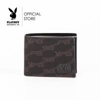 ราคา PLAYBOY กระเป๋าสตางค์ผู้ชาย ลิขสิทธิ์แท้ รุ่น ST WA241PBM061 BK ดีไซน์ลายPB สีดำ (21503915143)