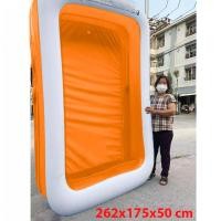 ราคา LookmeeShop Premium KISUBO สระน้ำเป่าลมสี่เหลี่ยมแฟมิลี่ 262x175x50ซม ฟรีที่สูบลมไฟฟ้าและห่วงยาง สระน้ำเป่าลม สระว่ายน้ำเด็ก สระว่ายน้ำใหญ่ สระน้ำถูกๆใหญ่ๆ (21500867380)