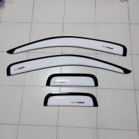 ราคา กันสาด คิ้วกันสาด Toyota Vigo สีขาว คู่หน้าพร้อมช่องแคป 4 ชิ้น ใส่ปี 2005 2011 (5779560880)