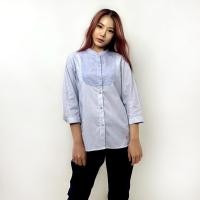 ราคา Best Price PORTLAND เสื้อเชิ้ตแขน 3 ส่วน Sleeves Shirt Blue (21471348099)