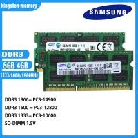 ราคา Samsung แล็ปท็อป Ram DDR3 4G 8G 1066 1333 1600MHz แล็ปท็อปหน่วยความจำ PC3 8500 10600 12800 14900 1 5V SODIMM 204pin หน่วยความจำสำหรับโน้ตบุ๊คใหม (21694178855)