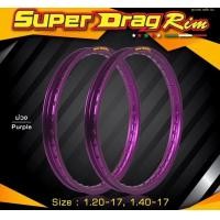 ราคา วงล้อ SUPER DRAG RIM ซุปเปอร์แดรก เเถมเสื้อฟรี มีทั้ง1 2เเละ1 4 ขอบ17 สีล้วนรุ่นสตรีทแท้100 ราคาต่อคู่ ขอบล้อ ซุปเปอร์แดรกมีขนาด1 4ขอบ17กับ1 2ขอบ17 (10571521508)