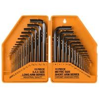 ราคา 30 Piece Hex Key Set Ball Wrench Metric Inch Hex Tool Hex Key Wrench Easy to Use (20691473046)