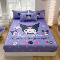 ราคา Alls Wonderland Sanrio ผ้าปูที่นอนสุดเท่ผ้าปูเตียง Kuromi Cinnamoroll Hello Kitty Cold Fittedsheet นุ่มพิเศษผ้าปูที่นอนพร้อมยางระบายอากาศไซส์ควีนไซส์ผ้าปูที่นอน 3 ฟุต 3 5 ฟุต 5 ฟุต 6 ฟุต (21678576823)