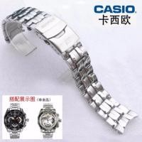 ราคา สายนาฬิกา Casio 5147EF 550 สายสแตนเลสแข็ง สายนาฬิกาผู้ชาย สายโซ่ อุปกรณ์เสริมนาฬิกา 22 มม (16878922516)