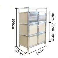 ราคา 2ชั้นตู้อลูมิเนียมอัลลอยด์ ตู้ ตู้ติดผนังห้องครัว ตู้ดาปูร์ อลูมิเนียมตู้ ตู้ครัวตู้กับข้าว ตู้ข้าว locker (13265153226)