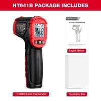 ราคา จัดส่งฟรี HT641 เครื่องวัดอุณหภูมิอินฟราเรด Non Contact Laser Thermometer เลเซอร์เครื่องมือพื้นผิวอินฟราเรดสำหรับเตาอบพิซซ่า (19472248918)