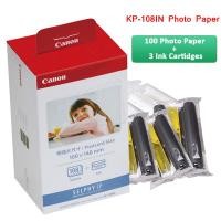 ราคา 1กล่อง KP 108IN 100 148มม 108แผ่นเอกสารรูปภาพและ3ตลับหมึกสำหรับ Canon Selphy CP Series เครื่องพิมพ์ภาพ CP800 CP910 CP1200 CP1300 (13133534649)