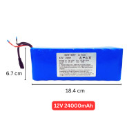 ราคา แบตเตอรี่ลิเธียม 12V มีสาย DC แบตเครื่องใช้ไฟฟ้า แบตอุปกรณ์ไฟฟ้า แบตไฟโซล่าเซลล์ ถ่านชาร์จ 2400mA 4800mA 7200mA 9600mA 12000mA 14400mA 16800mA 19200mA 21600mA 24000mA (21186305801)