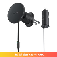 ราคา Baseus ยึดที่ใส่โทรศัพท์รถแม่เหล็ก15W แท่นวางโทรศัพท์ LED (19269761369)