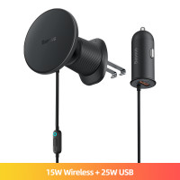 ราคา Baseus ยึดที่ใส่โทรศัพท์รถแม่เหล็ก15W แท่นวางโทรศัพท์ LED (19269761370)