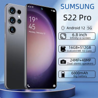 ราคา SUMSUNG S22 PRO สมาร์ทโฟน Android RAM 16GB ROM 512GB กล้อง HD โทรศัพท์ Android สมาร์ทโฟน 6800mAh อายุการใช้งานแบตเตอรี่ยาวนานโทรศัพท์ ยี่ห้อใหม่ ราคาต่ำ โทรศัพท์นักเรียนหน้าจอขนาดใหญ่ 7 2 นิ้ว (211993