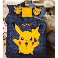 ราคา ชุดเครื่องนอนลายปิกาจู ขนาด 3 556 ฟุต ผ้าปูที่นอน ผ้านวมครบชุด (5213434515)