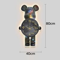 ราคา นาฬิกาแขวนหมีรุนแรง สไตล์โมเดิร์นมินิมอล นาฬิกาแขวนผนัง มีไฟ Led รูปหมีโหด หรูหรา สําหรับตกแต่งห้องนอน ห้องนั่งเล่น (21410239833)